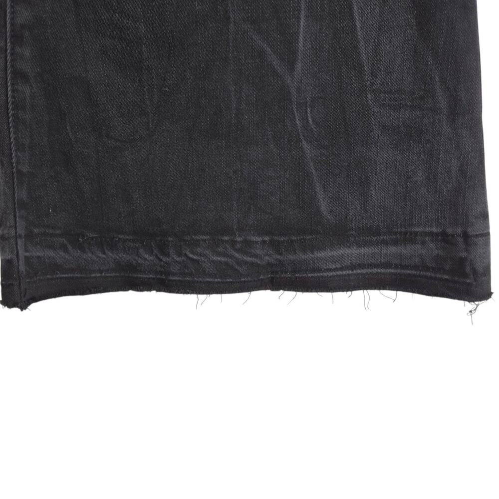 Frame Denim Jeans Womens 31 Le Crop Bell Black Flare Bellbottom Stretch Bohemian - Picture 4 of 13